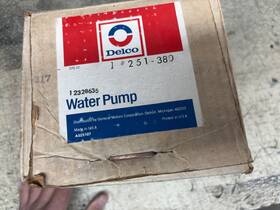 12328635 Acdelco Ac Delco New Water Pump 251-380 Kingston 1974 - 1979 Ford Trucks 300 6 Cyl