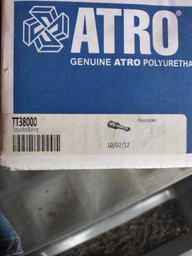 Atro Tt38000 Torque Rod Bushing 2 3/4 Inch Od Polyurethane Tapered Stud