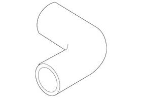 Audi 1k0-121-101-r Genuine Upper Hose
