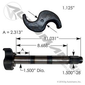 Automann 125.281102.01 - Camshaft Lh Hendrickson Intraax Hxs Type