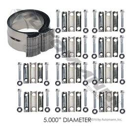 Automann 562.u3105ssbk New Exhaust Band Clamp Preformed 5 Inch S.steel Pack Of 10