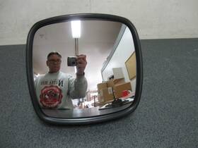 Automann 563.46043 Mirror Black Freightliner 8 Inch X 1/2 New