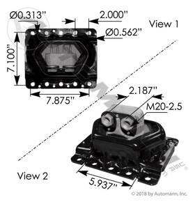 20ql414m5 Automann Mv27031 Motor Mount Volvo 030.297 20499470