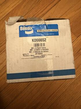 Bendix K066652bxw Dash Valve K066652 For Peterbilt Mack Volvo