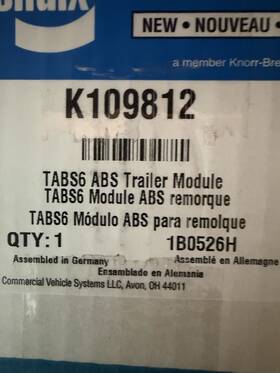 K109812 Bendix Brand New Genuine Tabs6 Abs Trailer Module P/n