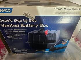 Camco 55370 Dbl Side By Battery Box