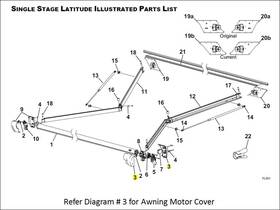 Carefree R001783-005 R001783 005 Kit Motor Cover Lat Wht