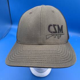 Csmh152 Csm Black Gray Hat - Mesh Back Csmh152 Csm Black Gray Hat - Mesh Back