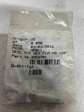 Cummins 3954701 New Oem Screw Hex Flang Hd Cap G57