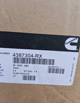Cummins 4387304-rx Oem 4387304rx Denoxtronic 2.2 Control Def Urea Pump 24v For
