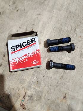 Dana Spicer 130837 Box Of 3 Etn Hexagonal Capscrew Thread M16x2.00 Mm