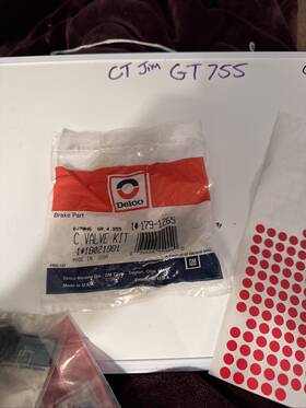 Delco Gm 179-1265 1 New Oem Brake Booster Vacuum Check Valve Kit 18021981 Nos
