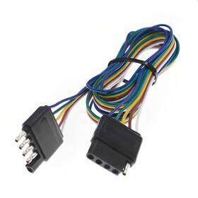 Drisentri Aip 916 5 Way Flat Trailer Wire Extension 48 Inch 18 Gauge Flat