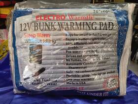Electrowarmth T36 Generic Rv/truck Bunk Warmers 12v Warming Pad With 7 Adjustable Settings