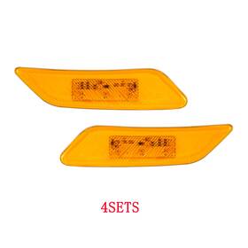 Et01-702s03 Everesthd 4sets Side Marker Light 3led Amber Fit For Peterbilt 567 2014-up / 579 2013-up