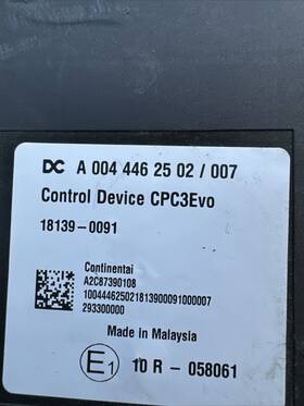 A0044462502007 Freightliner A0044462502/007 2018-2020 Cascadia Cab Control Module Cecu Used P/n