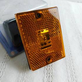 Grote 463983-5 46983-5 Amber Reflective Marker Lamp Light Trailer Truck Side 2.75 Inch Lot/2