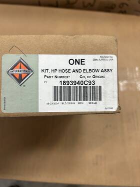 International 1893940c93 High Pressure Hose Elbow Assy Kit Maxxforce G6