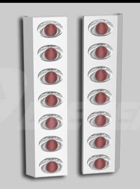 Dn2129 International Oe Rear Air Cleaner Light Kit With Lights And Bezels For Ihc Models