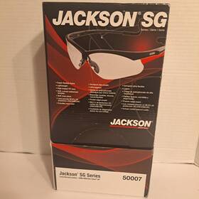 50007 Jackson Safety Dozen Sg Glasses Smoke Mirror Lens Black