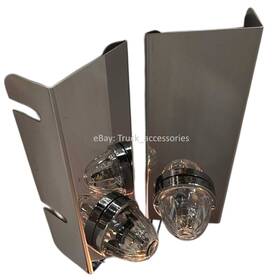 Ss-1727 Kenworth Jml - 15 Inch Front Air Cleaner Brackets Only With 1 Hole At The Bottom Pr