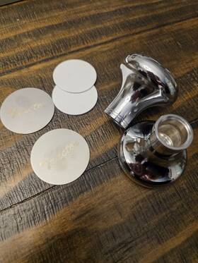 Lsot001145 Lostar Pair Chrome Air Valve Knob -tractor/trailer For Peterbilt Kenworth Freightliner