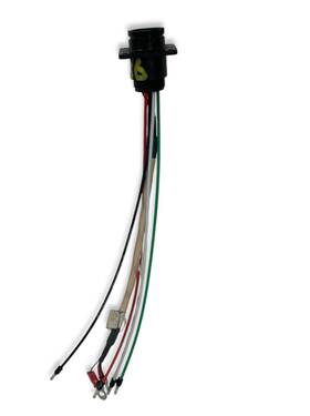 Luminator 504036-001 Rev C 6-pin Panel Mount Circular Connector W Wiring Harness