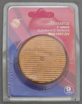 Maxxima M09100y-dv Brand New Genuine Clearance Marker Light Amber 2 Inch Free Ship