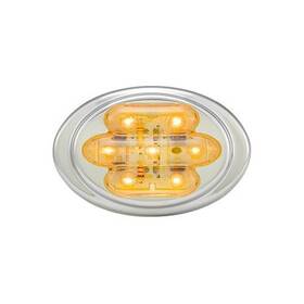 Maxxima M36180ycl Chrome Mini-oval Amber Clear