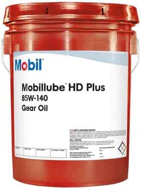 Mobil 1 102515 Mobilube Hd Plus Gear Lube 85w140 5 Gallon Bucket Sold Individual
