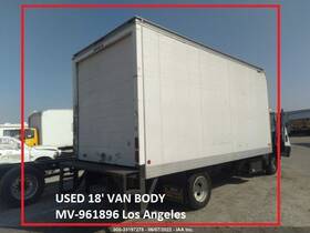 Mv961896 Used 18ft Dry Van Body From 2014 Npr . Metro Only Los Angeles Calif