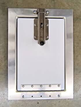 Penz Products P-1077whtbhw-s P-1077 Universal Dry Van Trailer Vent Door Aluminum Penp-1077whtbhw-s