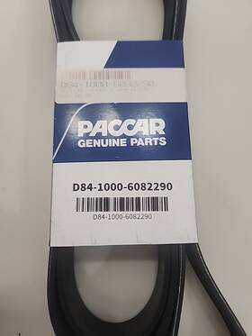 D84-1000-6082290 Peterbilt Belt Poly 8 Ribs X 2290 Plystr