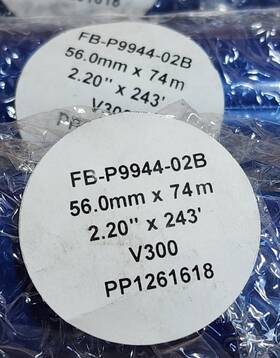 Petoskey Plastics Fb-p9944-02b Printer Ribbon V300 2.20 Inch X 243ft Qty 12 Pi