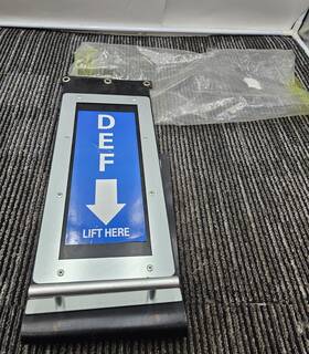 Punita Group 659806604174 Inc Def Door Flap Black Silver Replacement Reinforced Heavy Duty