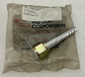 Rd-5-4865-0 Red Dot - Straight #8 Fitting Female P/n 70r0408 / Missing O-ring