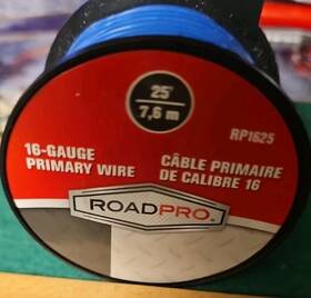 Roadpro Rp1625 Primary Wire 16 Gauge 25 Ft