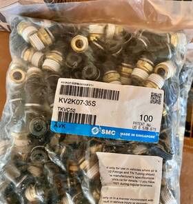 Smc Kv2k07-35s Pk Of 100 Fitting 45 Degree Male Elbow Kv2