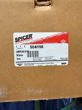 Spicer 504198 Dana Differential Carrier Housing Kit Free Freight As New