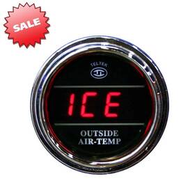 Teltek Tlk101 Red Outside Air Temperature Gauge Peterbilt International Freightliner