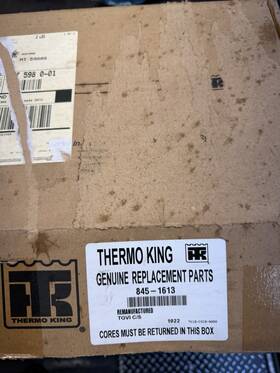 Thermo King 845-1613 Remanufactured Tgvi C/s Unknown And Untested Core