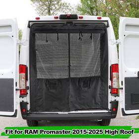 Tiewards Tic1988 Van Bug Screen With Privacy Panel Fit Ram Promaster 2015-2025 High Roof Rear Door