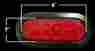 Tnt080 Truck N Trailer Oval 6 Red Led Boat Light Kit Grommet