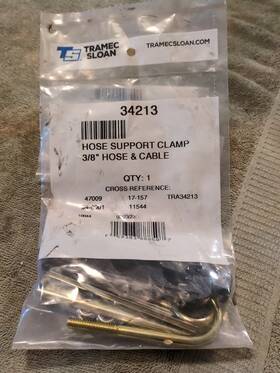 Tramec Sloan Tra34213 10 Pack Of Hose Support Clamp 3/8 Inch And Cable P/n 34213