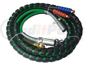 Trp Pe-18000 Peterbilt Pe18000 3-in-1 Air Brake Hose And Power Cable Assembly 12ft Straight