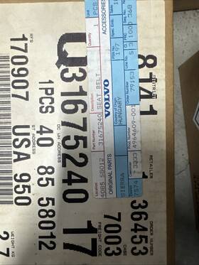 31675240 Volvo Part Number 3165240