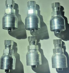 Weatherhead 06z-604 Hydraulic Hose Crimp Fitting Qty 6 7/16 Inch -20
