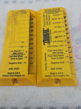 Weldon 52004000 2 Flasher Electronic 8 Lamp For School Bus 7000 Sae J1054