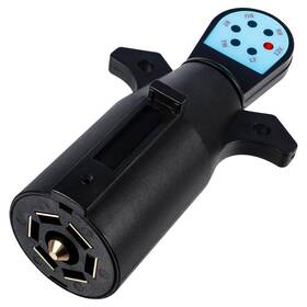 Wushixan Dtm8025 Trailer Light Tester 7 Pin Plug Testerwith Size A Black