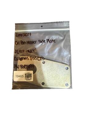 Zero Start 8600694 Oil Pan Heater Side Plate P/n Only